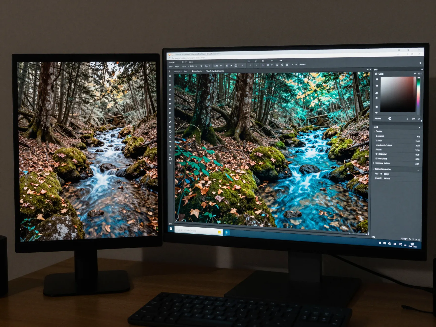 6 master color grading with cool shadows and teal midtones