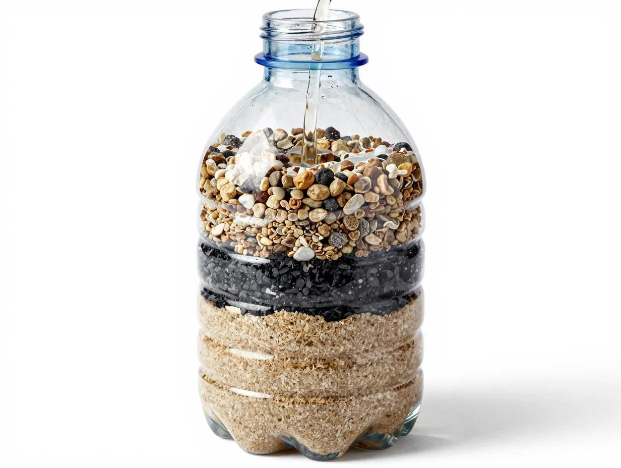 Purify water with improvised filtration