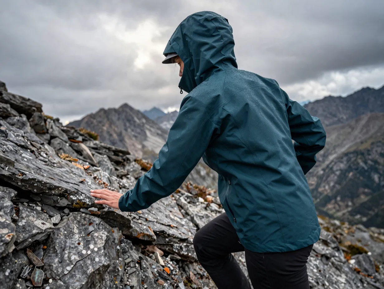 Waterproof and breathable shell jacket