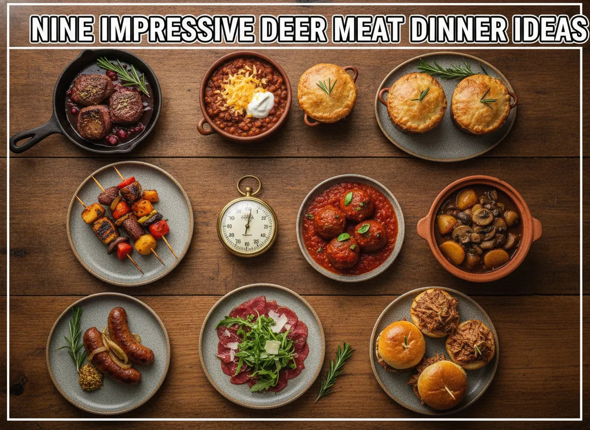 Nine impressive deer meat dinner ideas