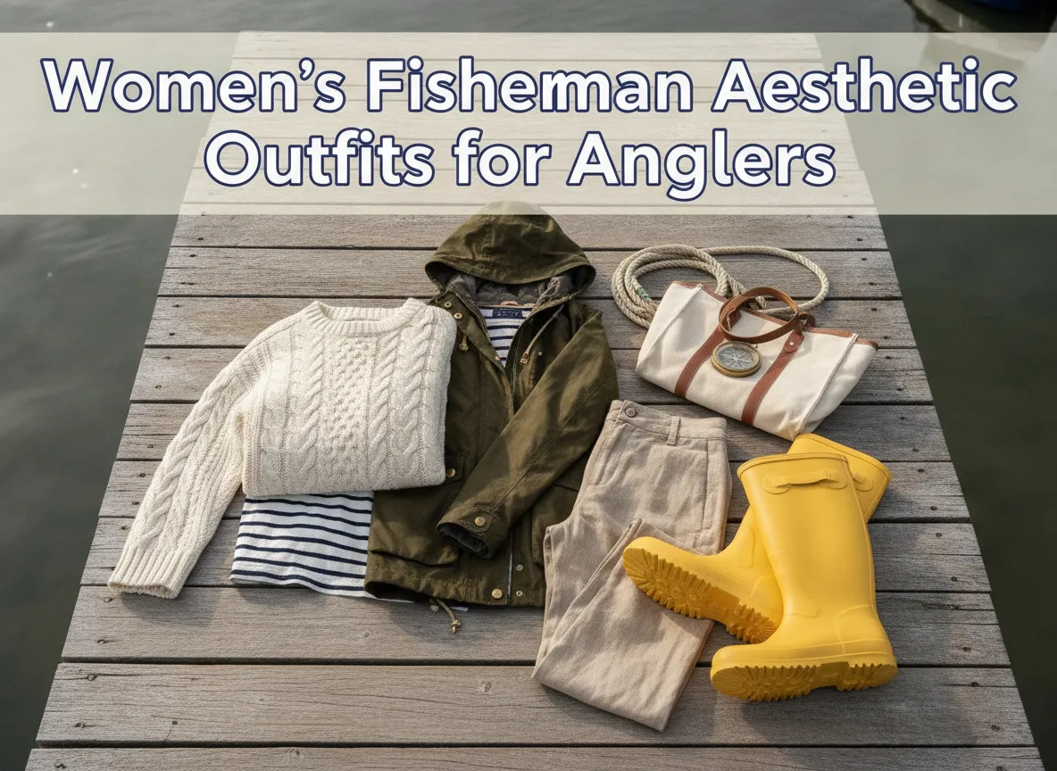 Womens fisherman aesthetic outfits for anglers