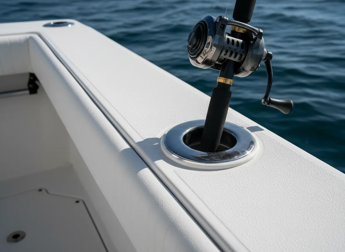 Flush mount rod holders