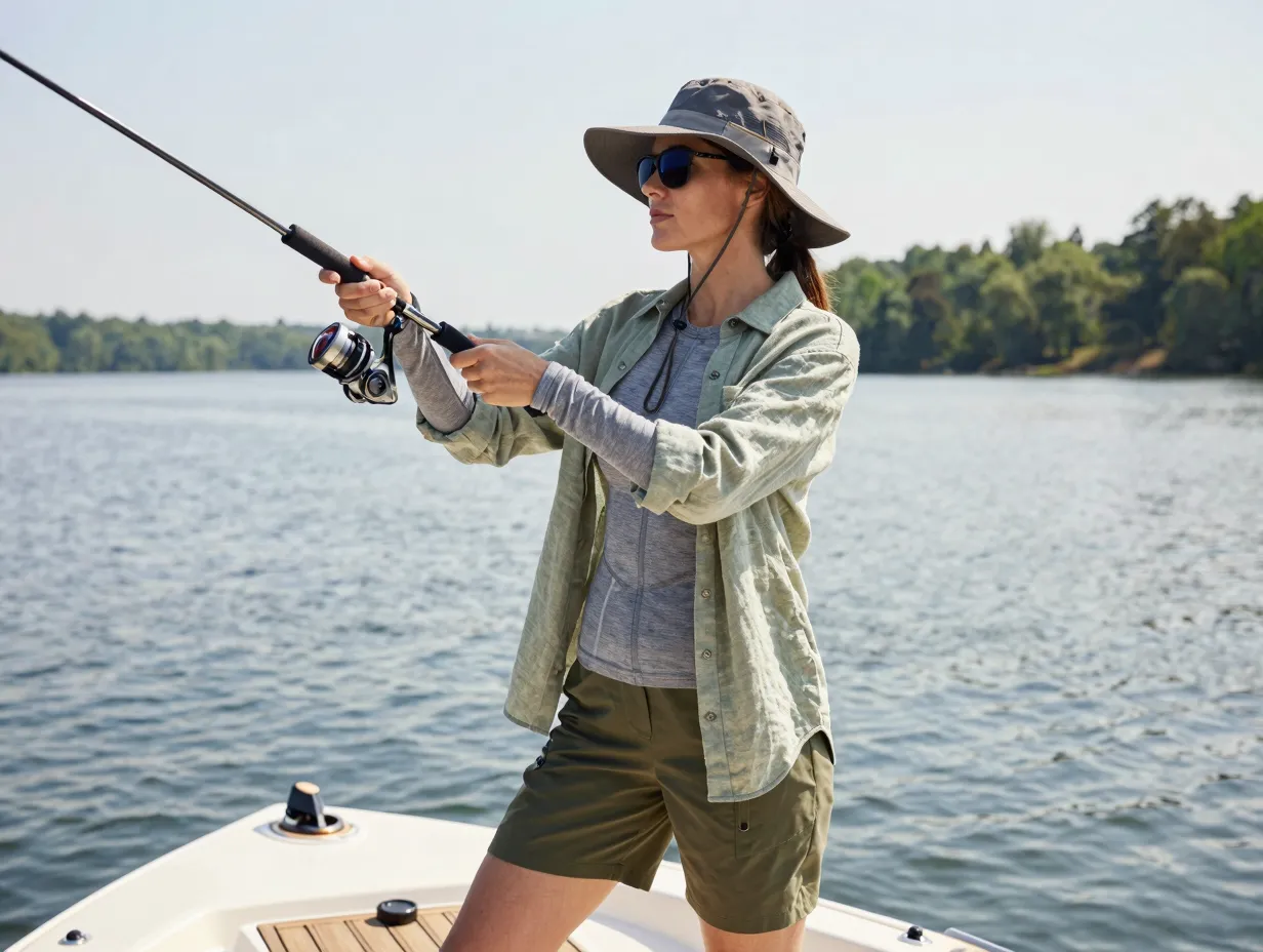 The performance base layer and linen overshirt outfit