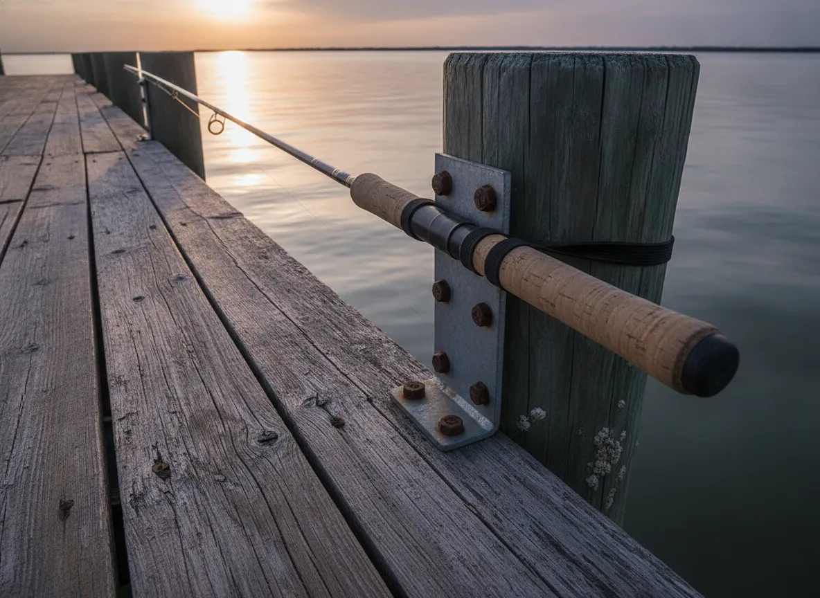 Dock post rod holders