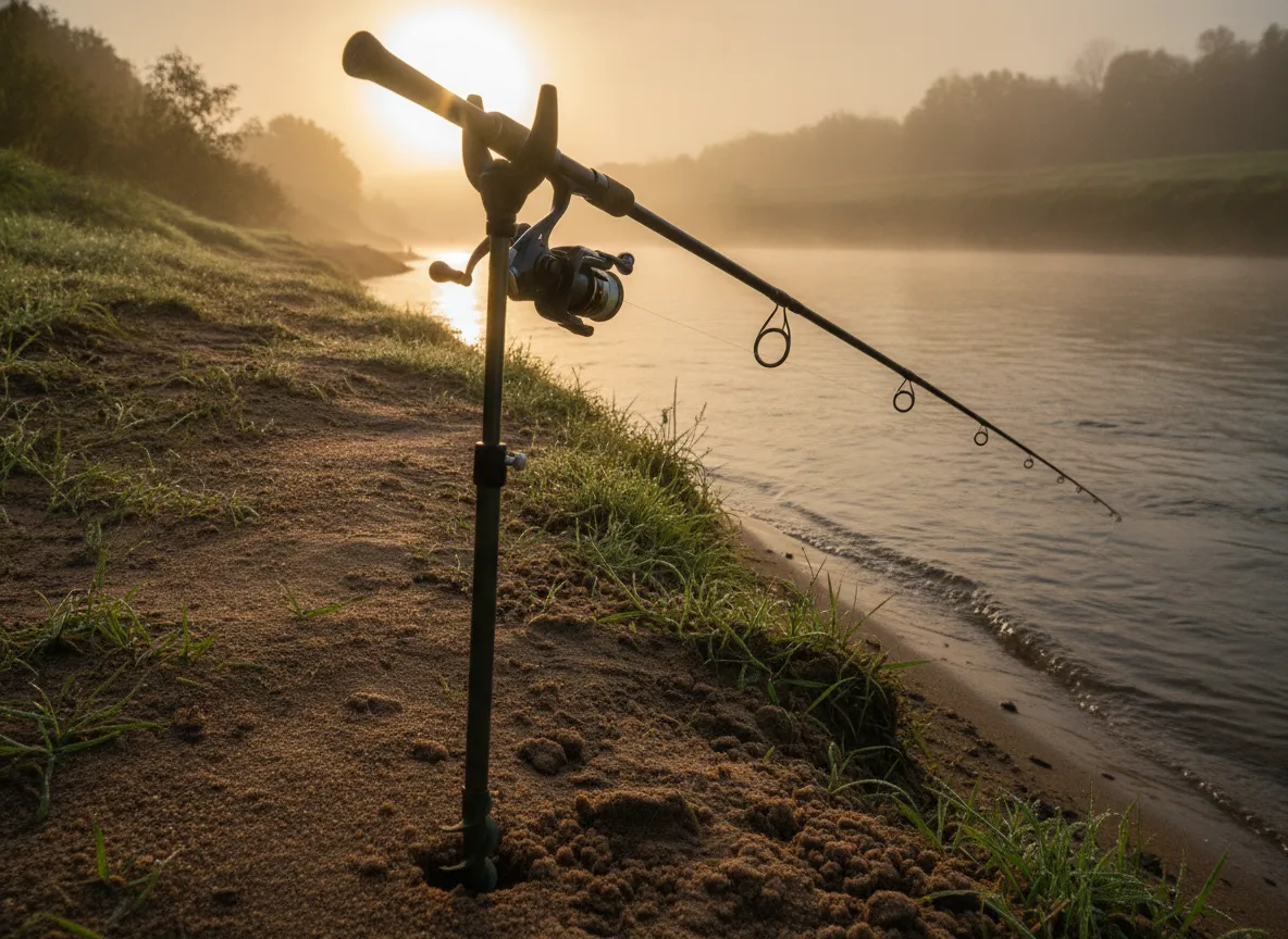 Bank fishing rod holders ground stakes