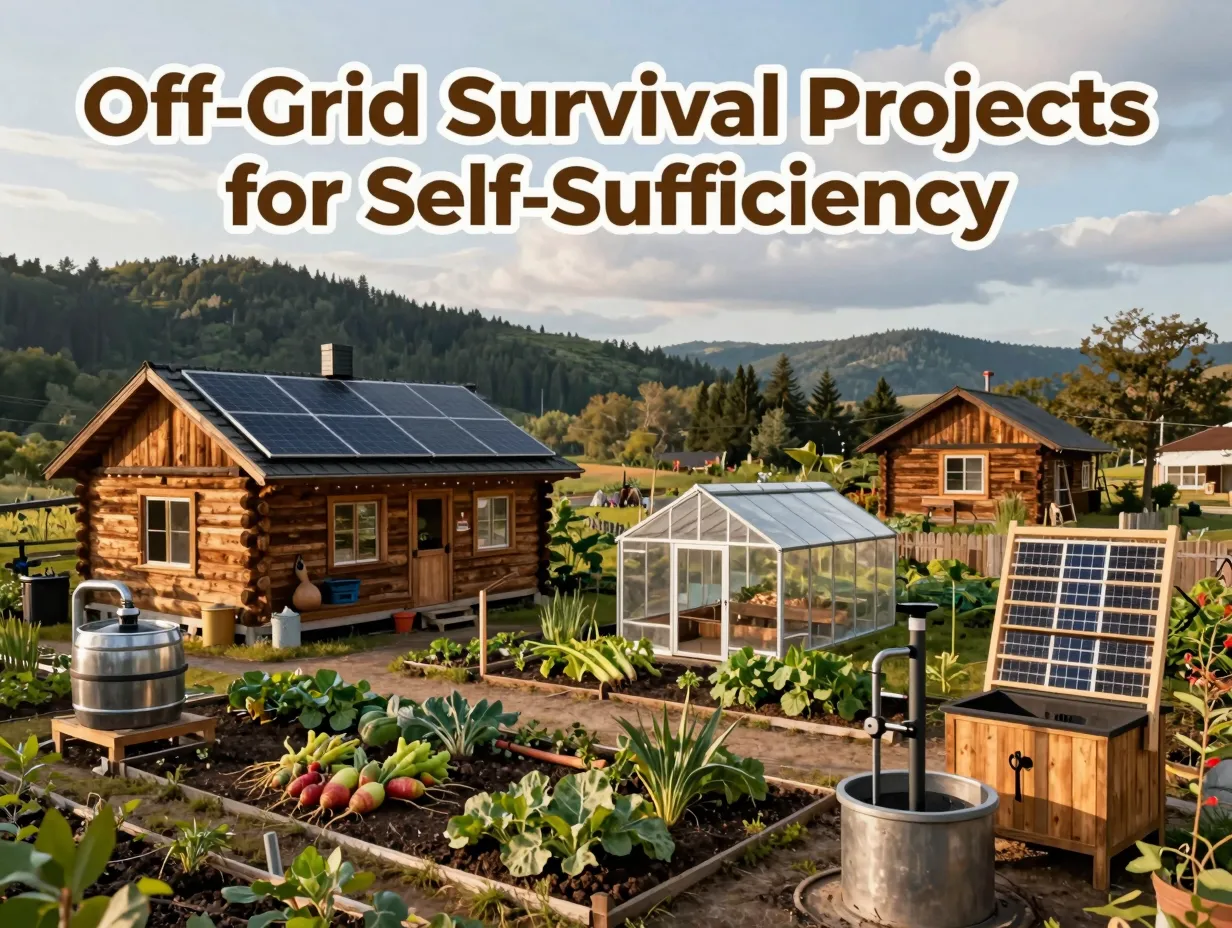 Off grid survival projects for self sufficiency