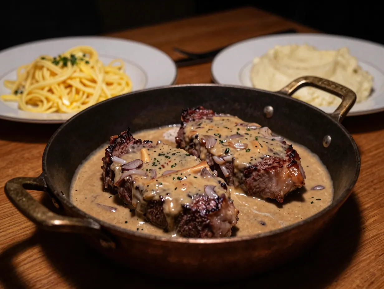 7 venison steak diane