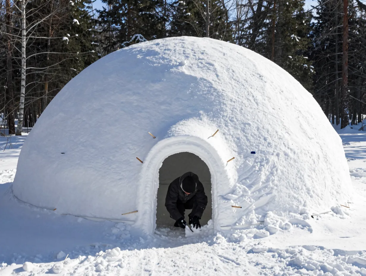 The snow quinzhee