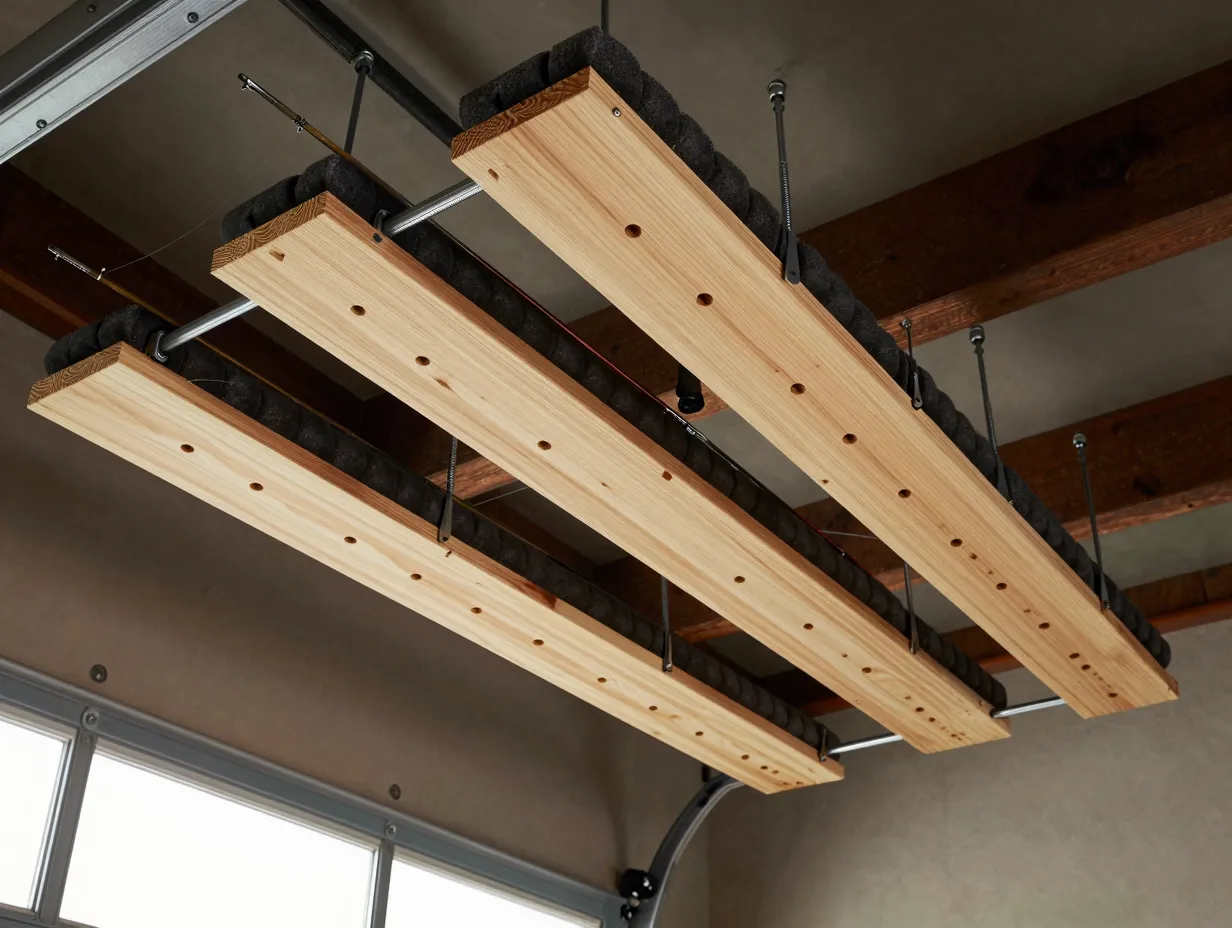 Ceiling mounted overhead rack