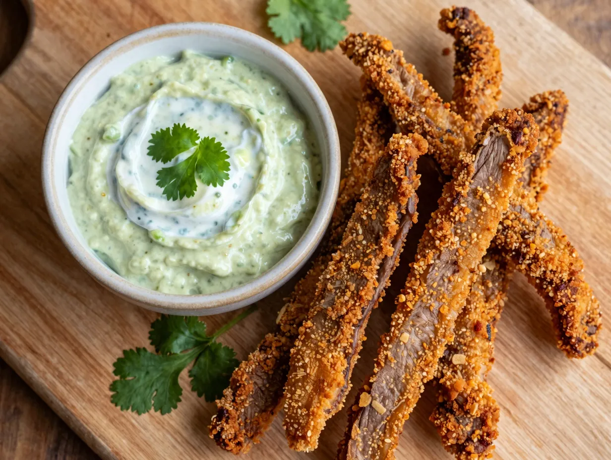 Jalapeno brined fried venison strips