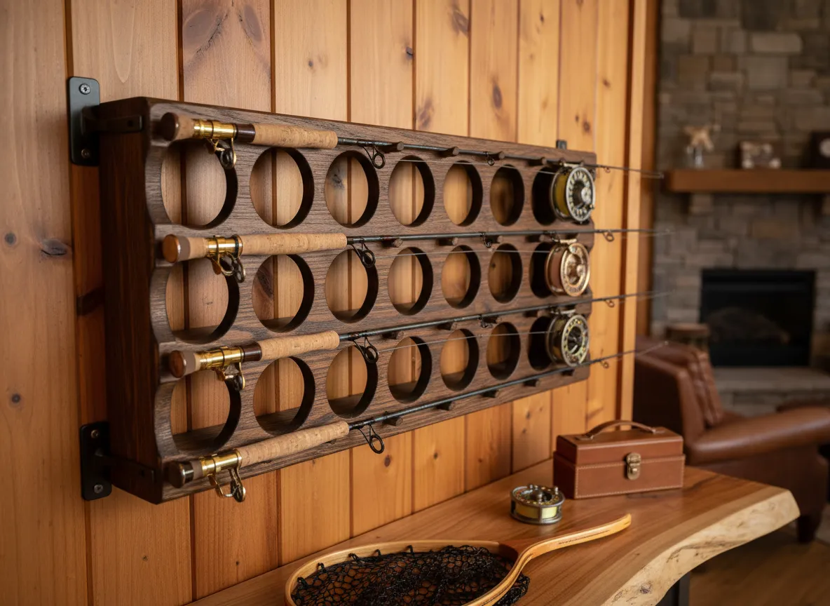 Wine rack rod holder