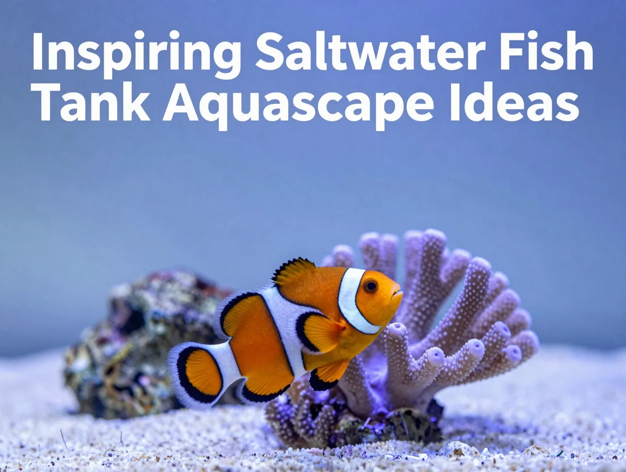 Inspiring saltwater fish tank aquascape ideas