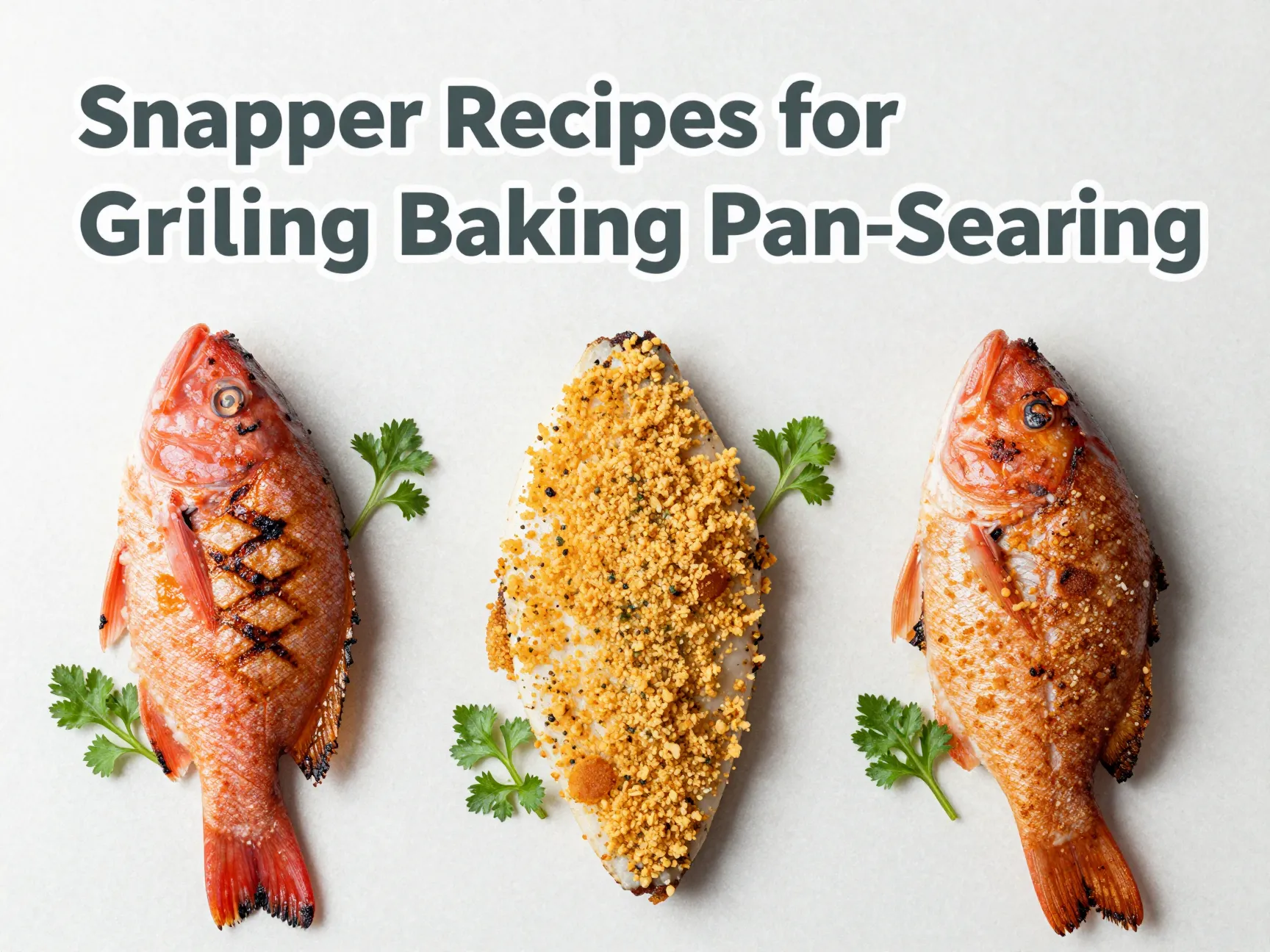 Snapper recipes for grilling baking pan searing