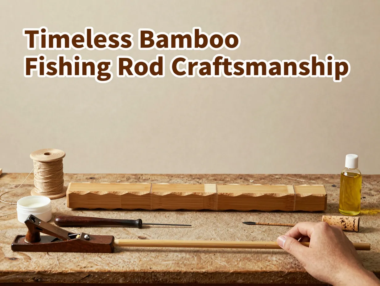 Timeless bamboo fishing rod craftsmanship