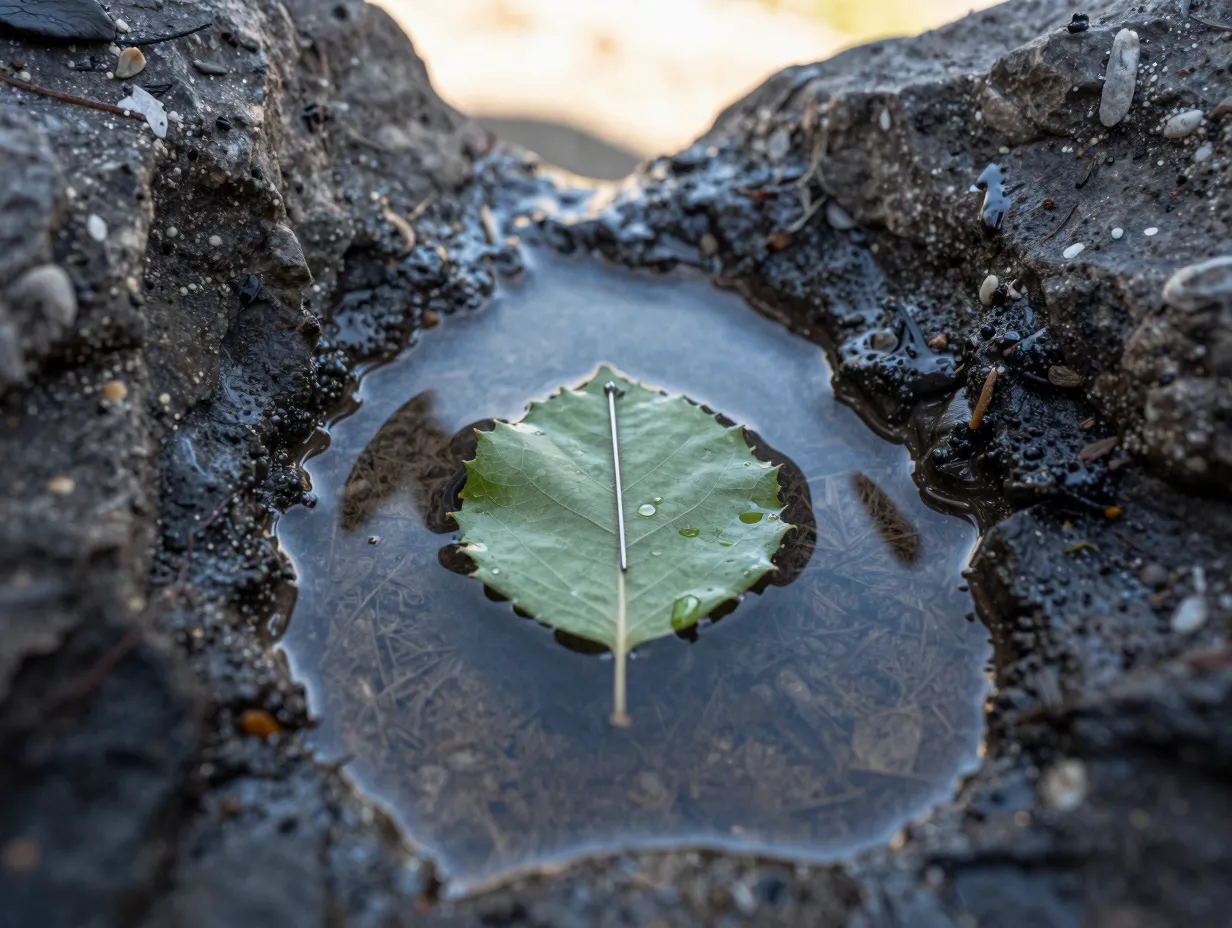 The leaf and needle compass navigate without electronics