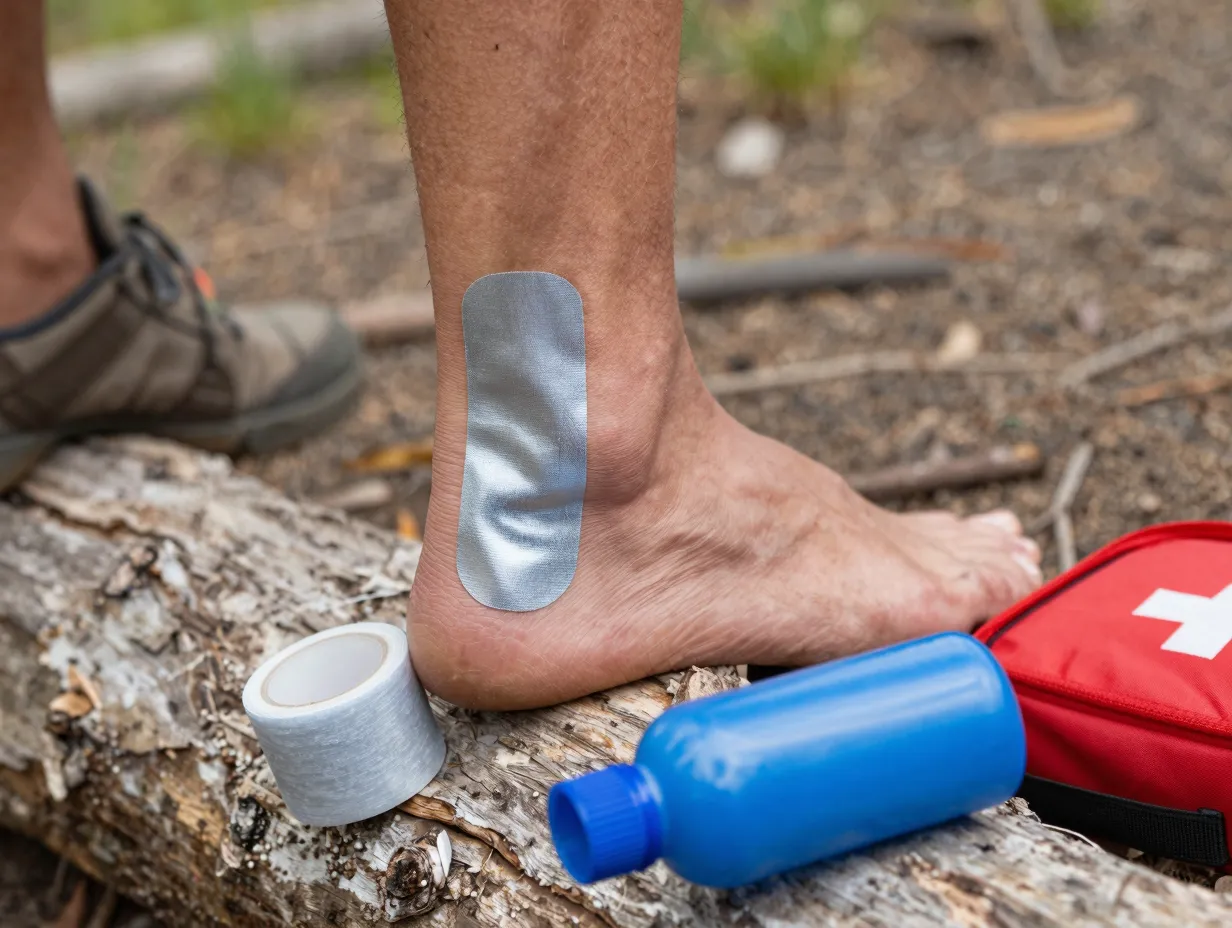 Duct tape blister prevention and wound management