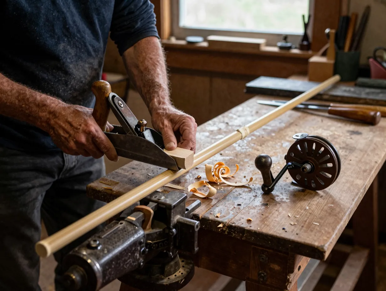 Oyster bamboo fly rods custom small shop production