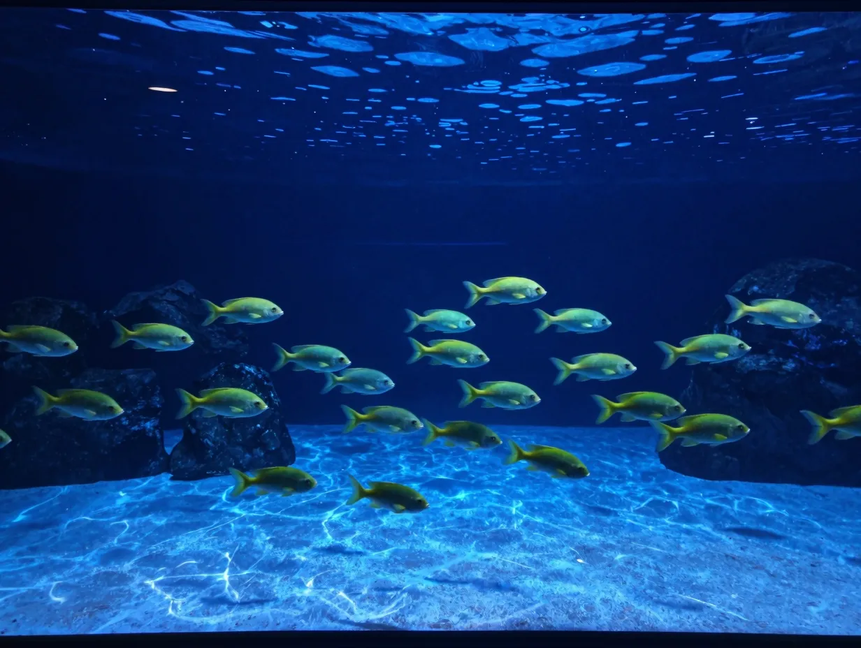 The deep blue pelagic display