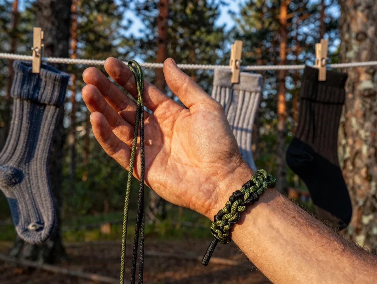 The paracord survival bracelet 10 feet of multi use cordage