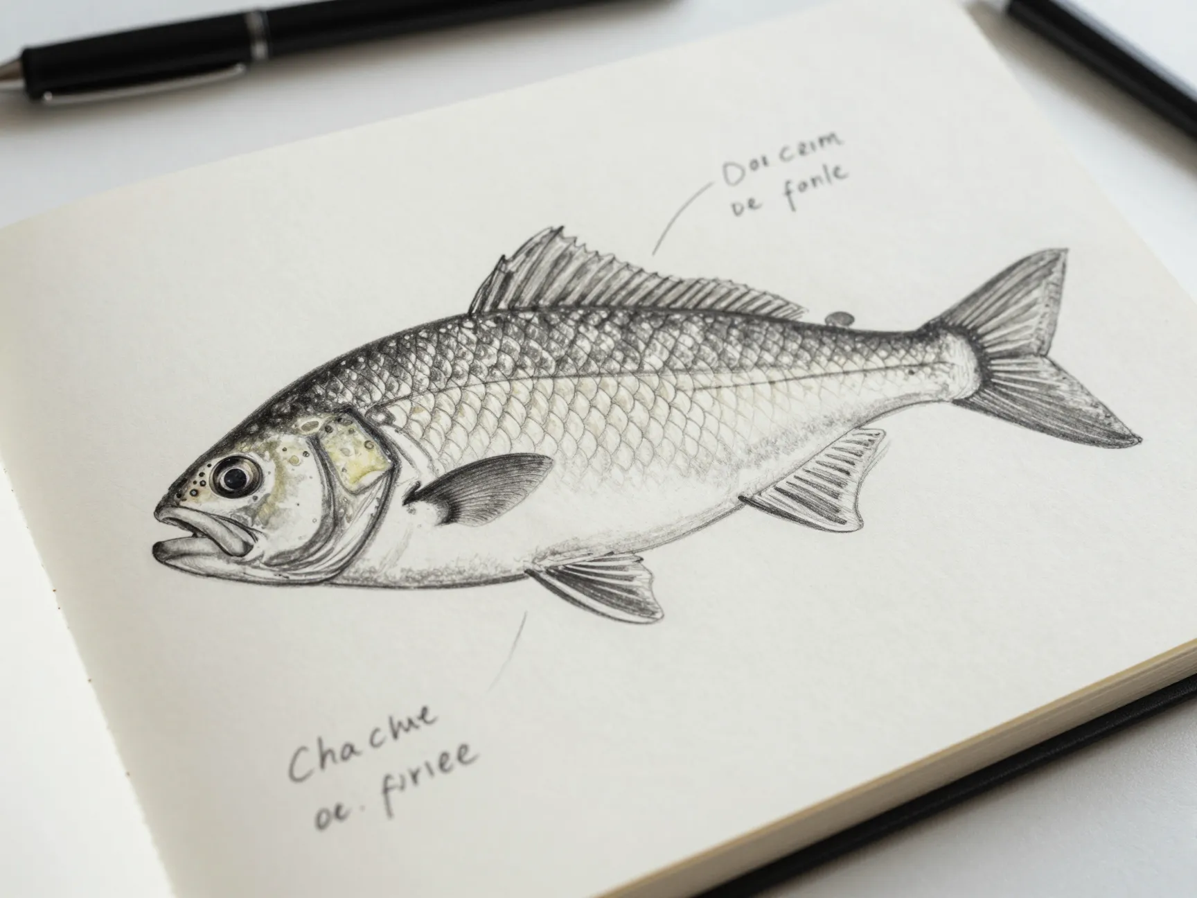 Study real fish anatomy before drawing from imagination