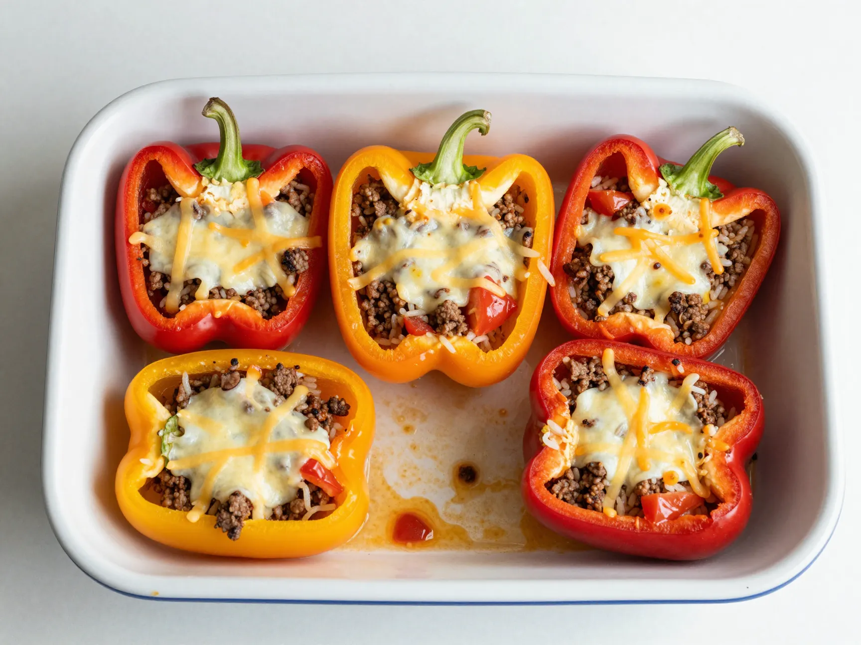 Venison stuffed bell peppers