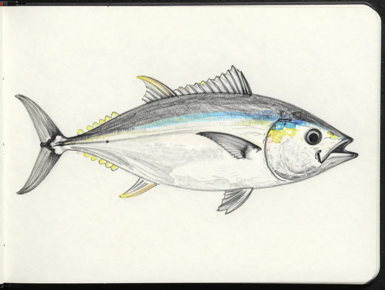 Refine the contour lines and add primary fin shapes