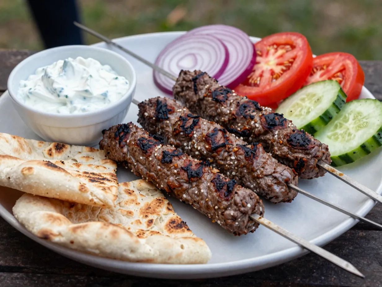 Middle eastern venison kofta