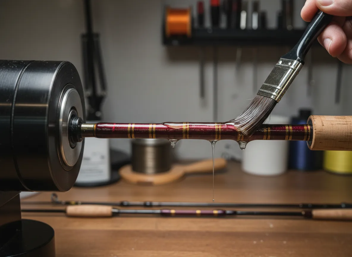 5 apply a flawless epoxy finish over thread wraps