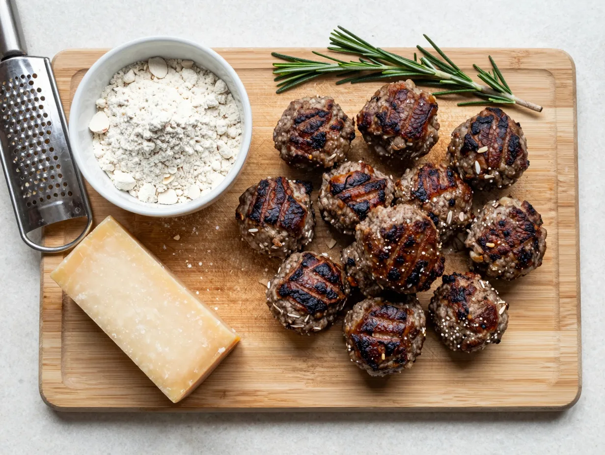 Low carb savory venison meatballs