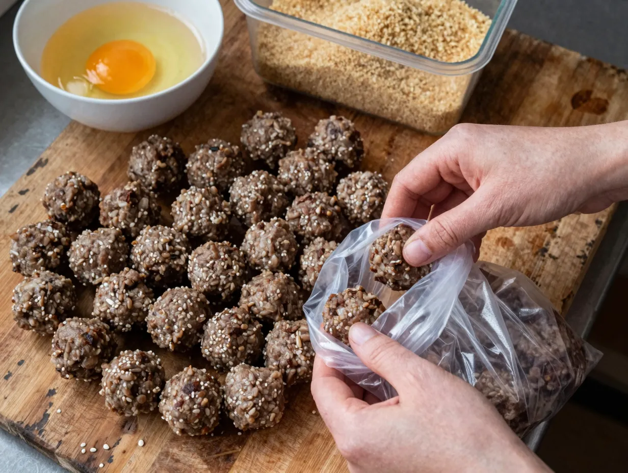 Field to table simple venison meatballs
