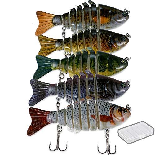 Bass Fishing Lures Hard Swimbaits Pro Fish Baits Tackle 3Pcs Set 10cm 7 ...